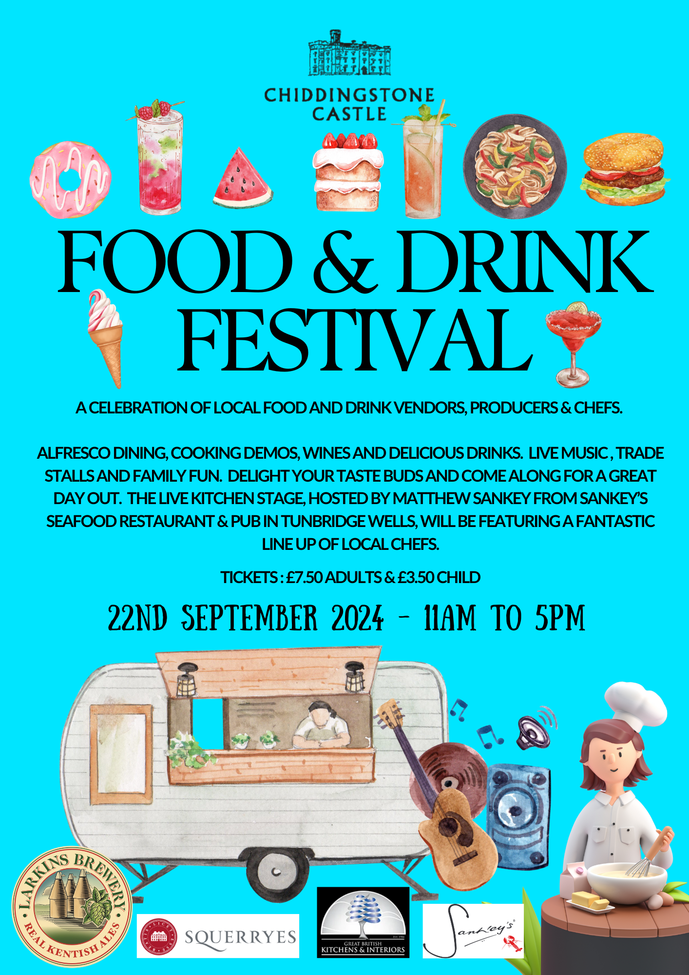 FOOD & DRINK FESTIVAL AT CHIDDINGSTONE CASTLE logo