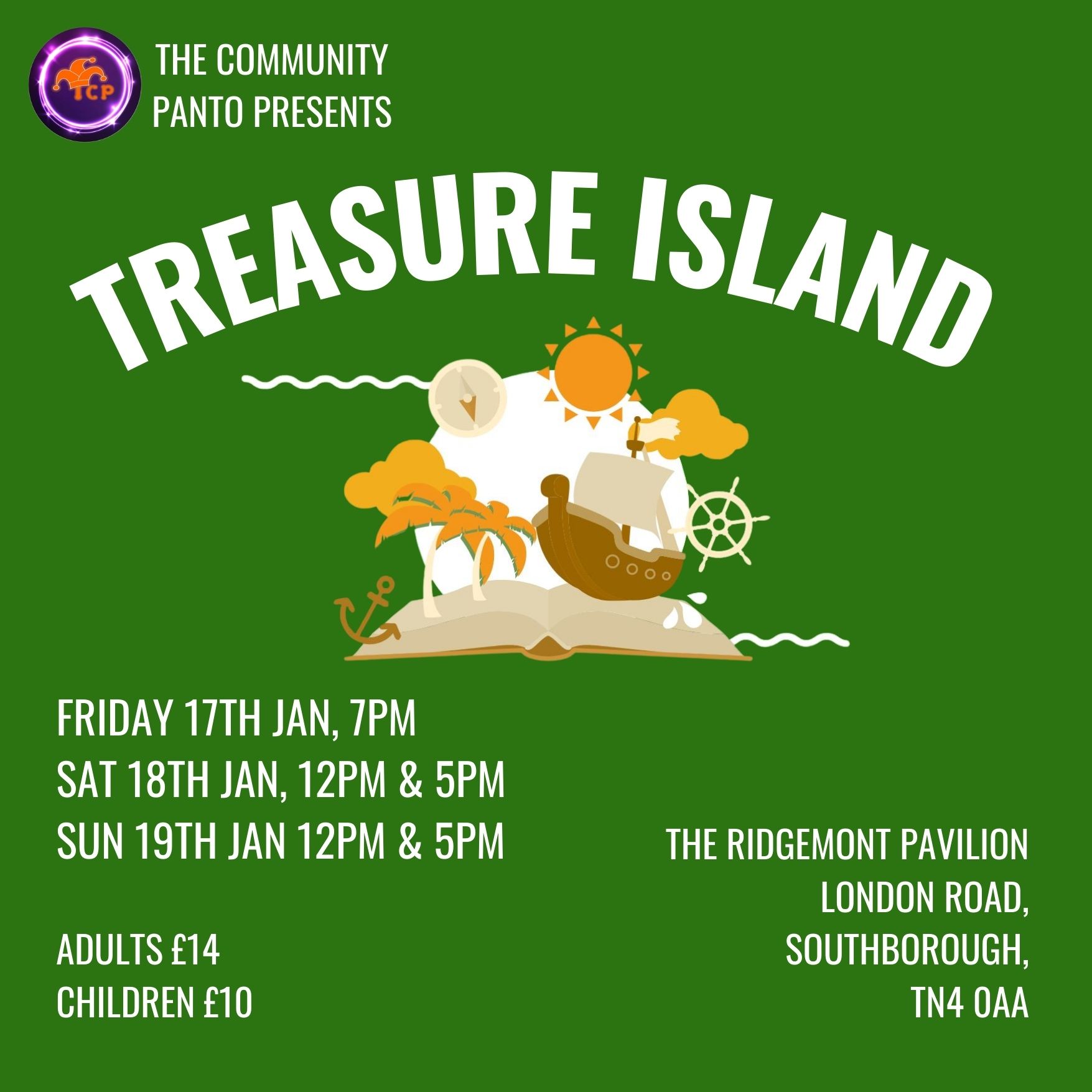 TREASURE ISLAND BY THE COMMUNITY PANTO